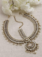 Heavy Matha Patti Maang Tikka, Kundan Head Band, Indian Bridal Matha Patti, Kundan Indian Jewelry/Indian Bridal/Pakistani 16 Inches