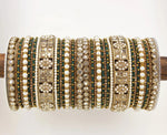 Rich Texture Bangle Set with Silk thread Bangles, Bridal bangles, Bridal Choora Set Wedding Eid Karwachauth Navratri Bollywood Choora