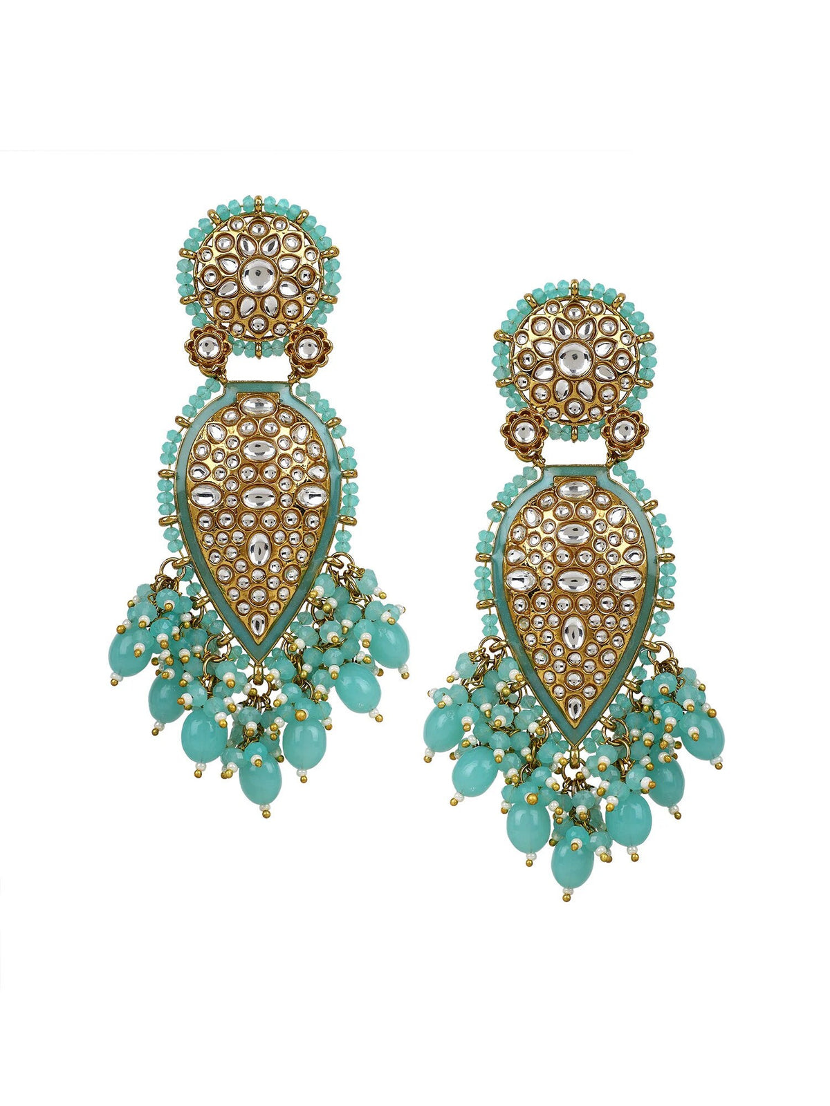 Jhumka earrings pearl kundan, Indian Earrings Gold Plated Traditional Indian Jewelry | Bollywood Jewelry | Gifts for Her
