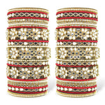 Beautiful Mirror work Silk thread Bangle Set, Wedding Jewelry, Bridesmaid Gift, Indian Wedding Bangle, Silk Thread Bangles with Flower kada