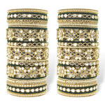 Beautiful Mirror work Silk thread Bangle Set, Wedding Jewelry, Bridesmaid Gift, Indian Wedding Bangle, Silk Thread Bangles with Flower kada
