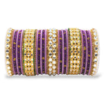 Silk Thread Kundan Kada Stones Bangle Set, Kundan stone silk thread bangles, Silk thread bangles set, Handcrafted silk thread bangles set