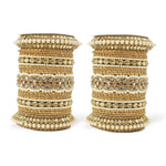 Bridal Punjabi Pacheli kada chuda set, Indian bangles pearls beaded chura, pakistani party wear eid stone work bangles, Indian Jewelry