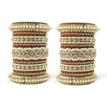 Bridal Punjabi Pacheli kada chuda set, Indian bangles pearls beaded chura, pakistani party wear eid stone work bangles, Indian Jewelry