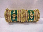 Rajwadi Bangles with Kundan Chuda, Padmavati Chuda, Wedding Chuda, Traditional Indian Bridal Chuda, Wedding Chura, Hand Made Bangles Gift